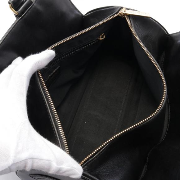 CHANEL chocolate bar Handbag lambskin sheep leather black - Picture 3 of 10